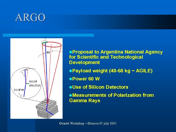 ARGO l. Proposal to Argentina National Agency for Scientific and Technological Development l. Payload