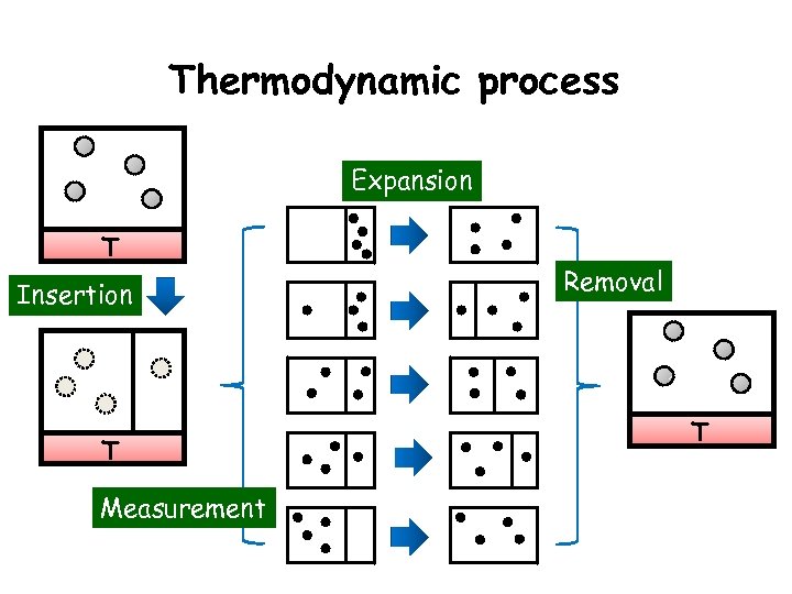 Thermodynamic process Expansion T Insertion T Measurement Removal T 