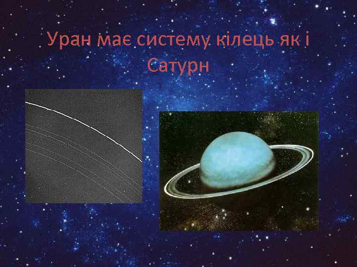 Уран має систему кілець як і Сатурн 