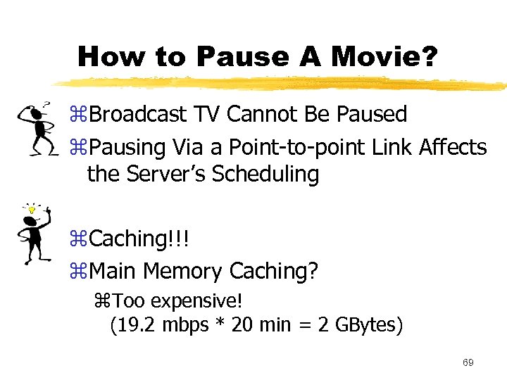 How to Pause A Movie? z. Broadcast TV Cannot Be Paused z. Pausing Via