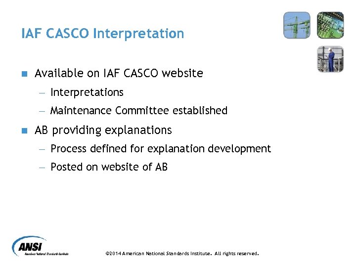 IAF CASCO Interpretation n Available on IAF CASCO website - Interpretations - Maintenance Committee