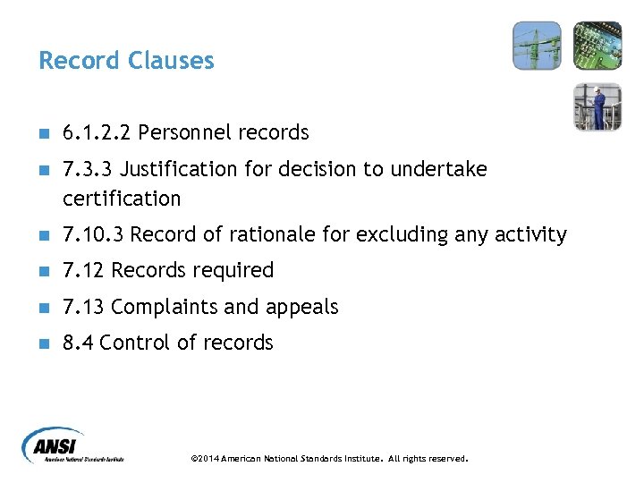 Record Clauses n 6. 1. 2. 2 Personnel records n 7. 3. 3 Justification