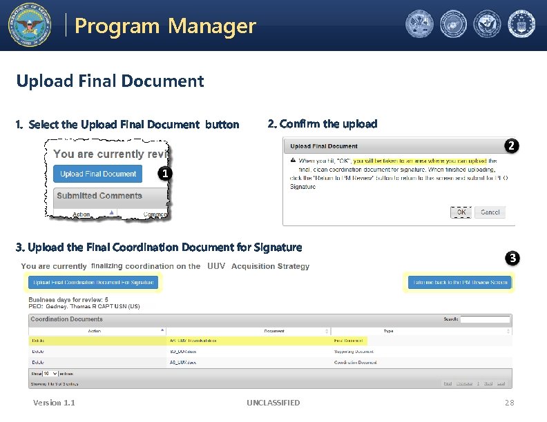 Electronic Coordination Tool Program Manager Office of the Under Secretary of Defense Acquisition, Technology,