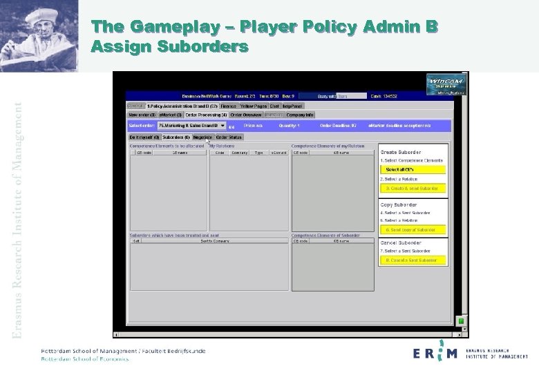 The Gameplay – Player Policy Admin B Assign Suborders 