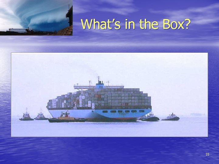 What’s in the Box? 22 