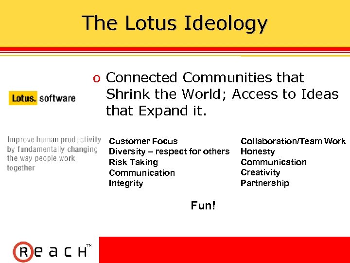 The Lotus Ideology ס Connected Communities that Shrink the World; Access to Ideas that