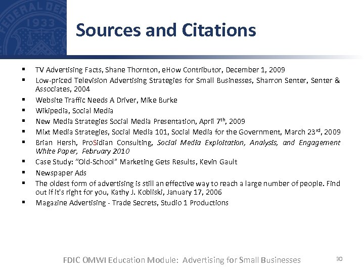 Sources and Citations § § § TV Advertising Facts, Shane Thornton, e. How Contributor,