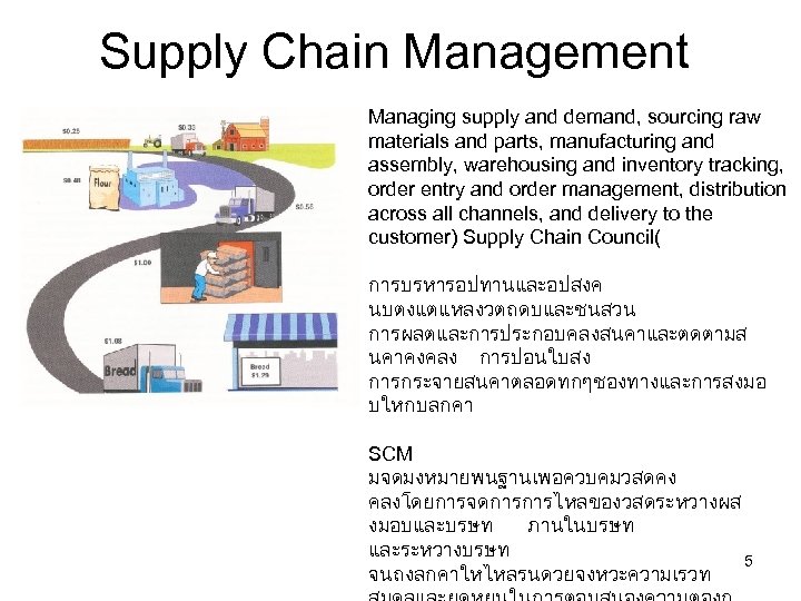 Supply Chain Management Managing supply and demand, sourcing raw materials and parts, manufacturing and