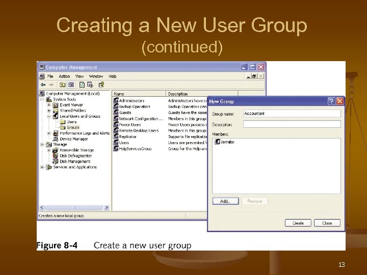 Creating a New User Group (continued) 13 