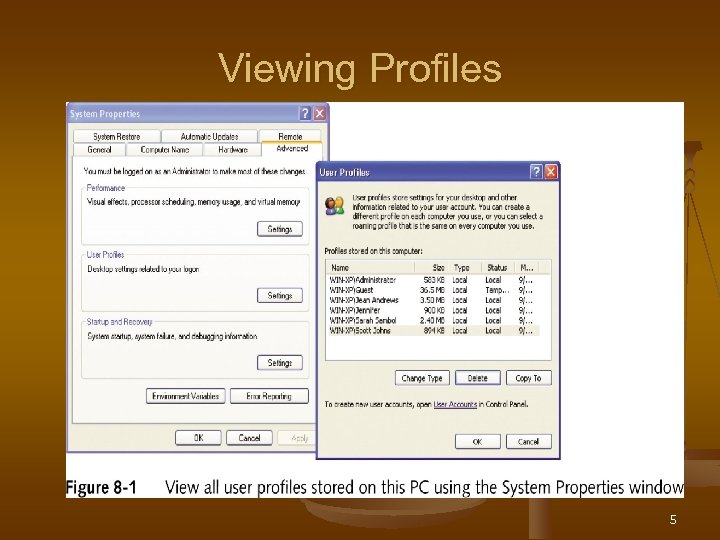 Viewing Profiles 5 