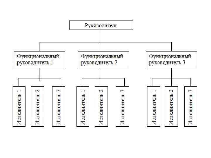 Схема линейно функциональной структуры управления схема