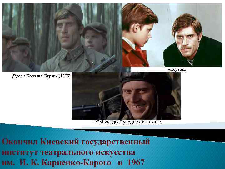  «Кортик» «Дума о Ковпаке. Буран» (1975) «