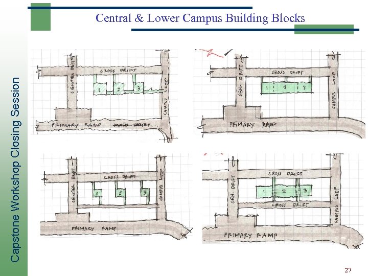 Capstone Workshop Closing Session Central & Lower Campus Building Blocks 27 