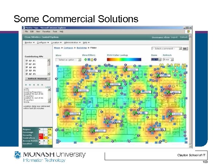 Some Commercial Solutions Clayton School of IT 103 