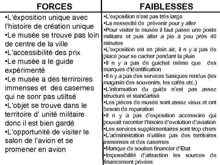 FORCES • L‘éxposition unique avec l’histoire de création unique • Le musée se trouve