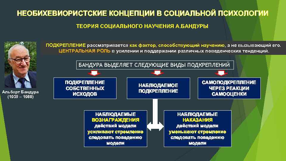 Направления концепции. Основные концепции социальной психологии. Необихевиористская социальная психология. Социальная концепция в социальной психологии. Теория подкрепления психология.