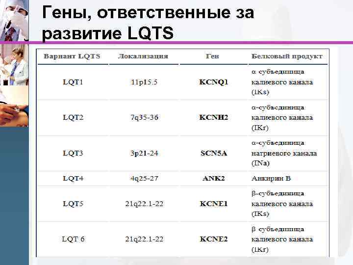 Гены, ответственные за развитие LQTS www. themegallery. com 
