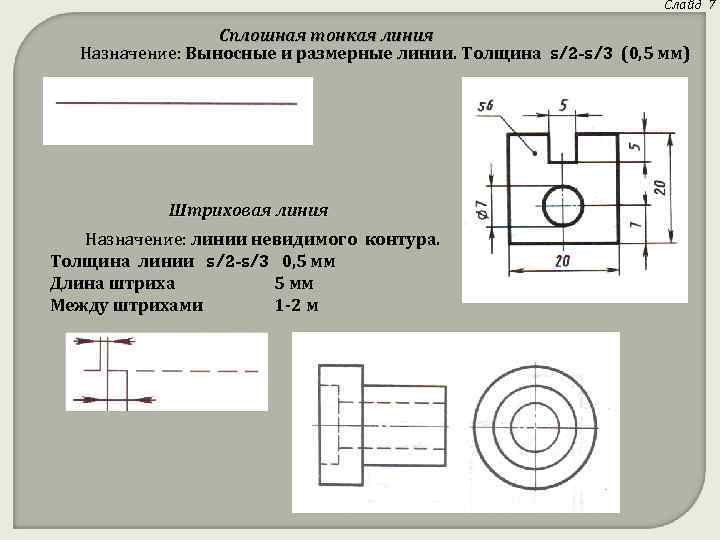 Линия изображения невидимого контура. Размерные и выносные линии. Линия для выносных и размерных линий. Сплошная тонкая линия. Сплошная тонкая линия на чертеже.