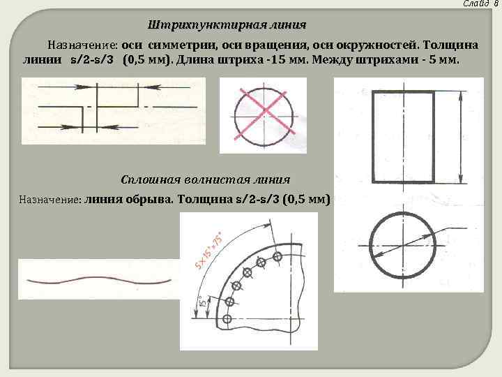 Окружность имеет осей. Осевые линии окружности. Осевые линии окружности на чертеже. Осевые линии окружности по ГОСТУ. Горизонтальная осевая линия в круге.