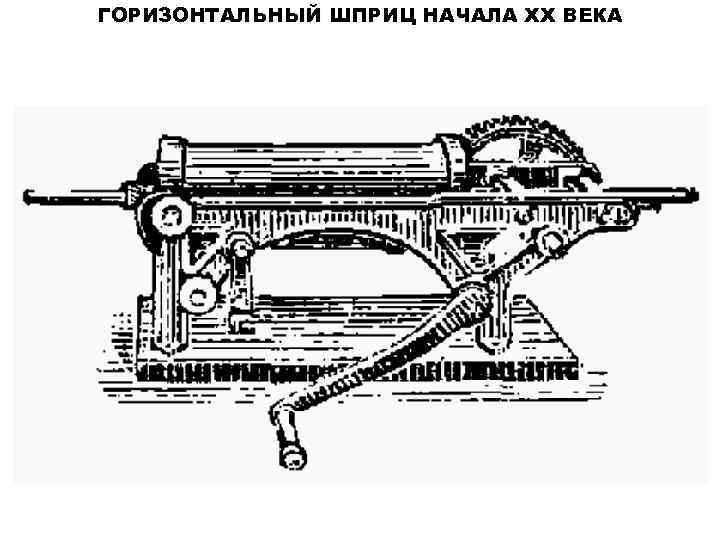 ГОРИЗОНТАЛЬНЫЙ ШПРИЦ НАЧАЛА XX ВЕКА 