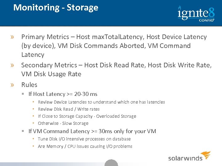 Monitoring - Storage » Primary Metrics – Host max. Total. Latency, Host Device Latency
