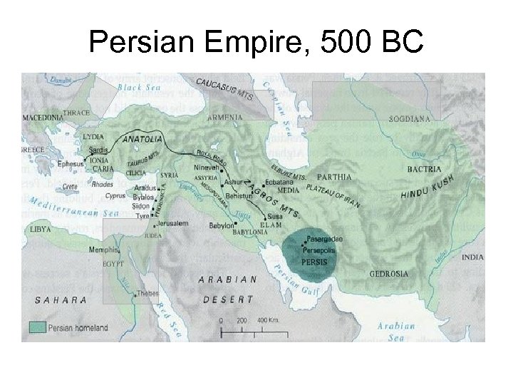 Persian Empire, 500 BC 