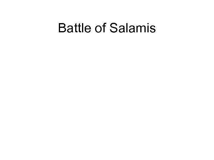 Battle of Salamis 