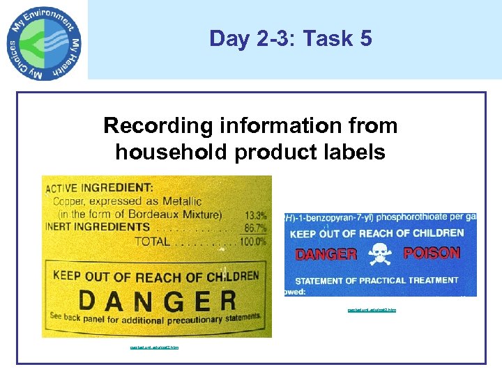 Day 2 -3: Task 5 Recording information from household product labels pested. unl. edu/pat