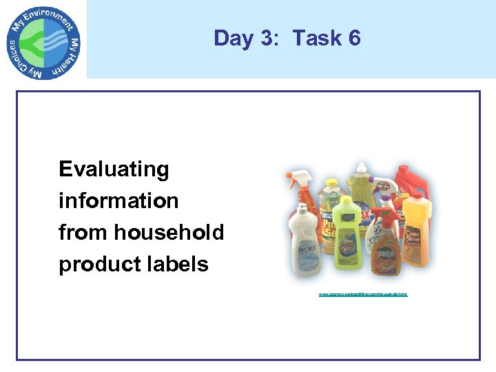 Day 3: Task 6 Evaluating information from household product labels www. cosmos-contractfilling. com/household. html