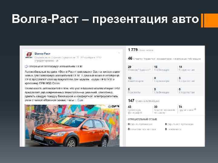 Волга-Раст – презентация авто 