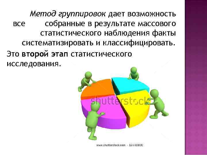 Метод группировок дает возможность все собранные в результате массового статистического наблюдения факты систематизировать и