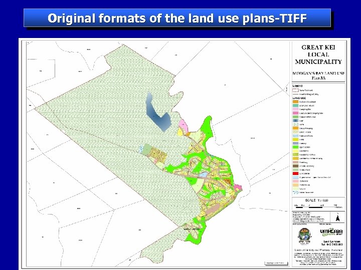Original formats of the land use plans-TIFF 