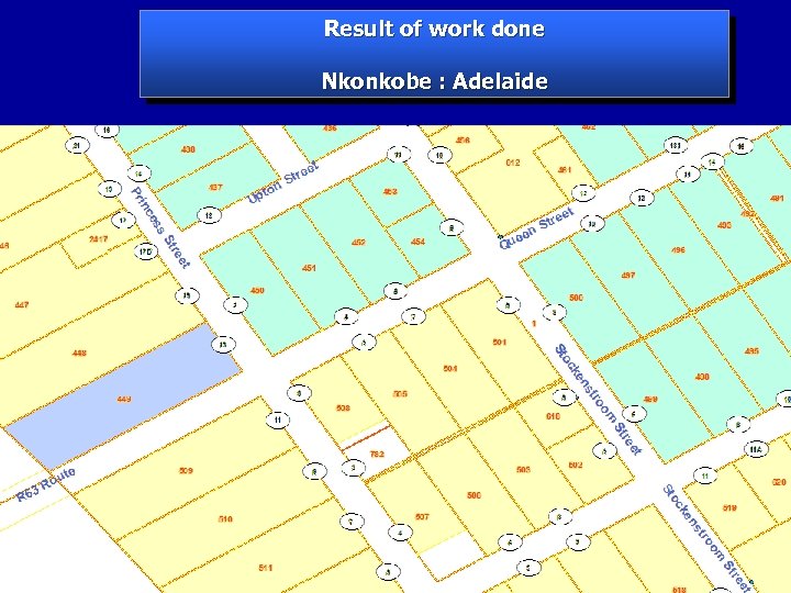 Result of work done Nkonkobe : Adelaide 