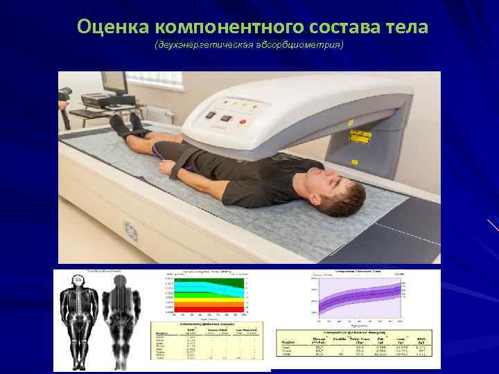 Оценка компонентного состава тела (двухэнергетическая абсорбциометрия) 