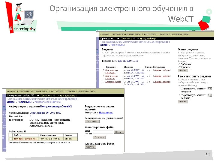 Организация электронного обучения в Web. CT 31 