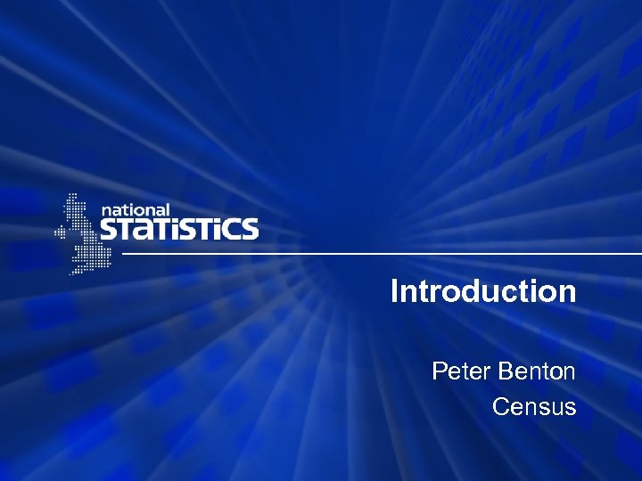 Introduction Peter Benton Census 