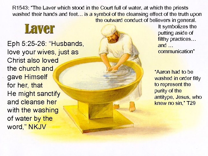 R 1543: “The Laver which stood in the Court full of water, at which