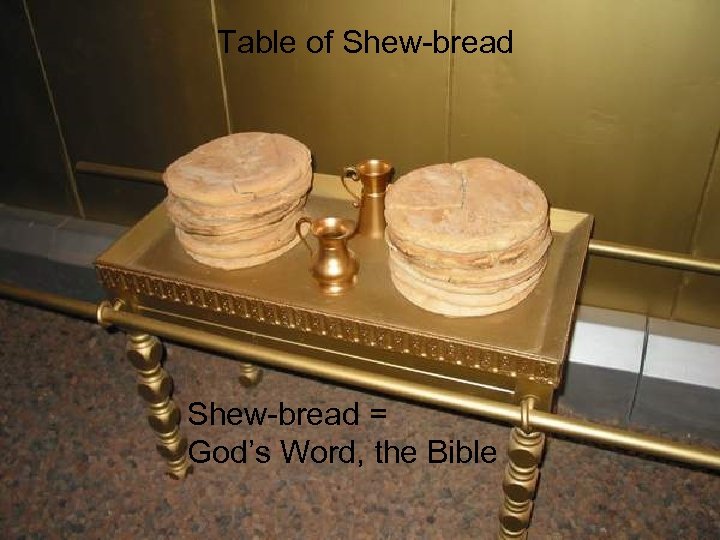 Table of Shew-bread = God’s Word, the Bible 
