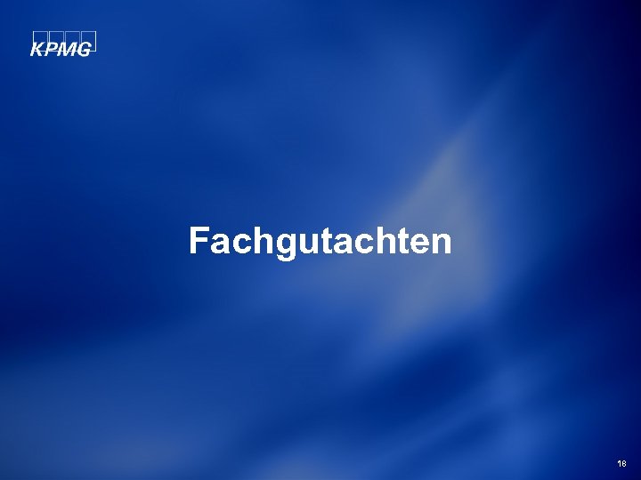 Fachgutachten 18 