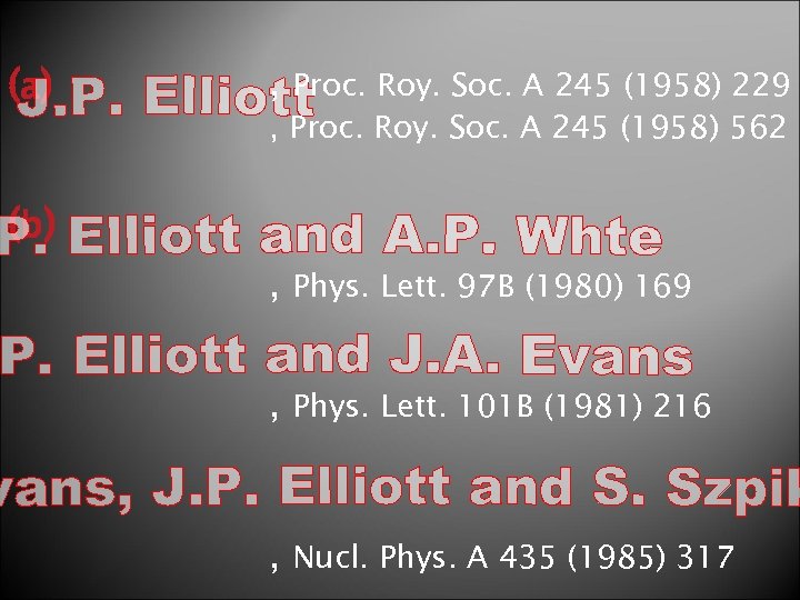 (a) , Proc. Roy. Soc. A 245 (1958) 229 , Proc. Roy. Soc. A