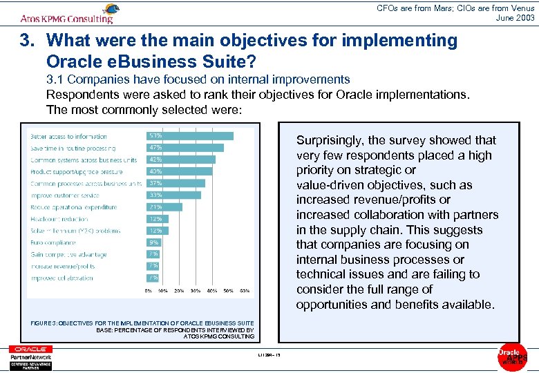 CFOs are from Mars; CIOs are from Venus June 2003 3. What were the