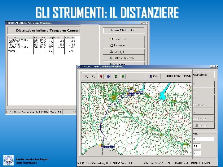 GLI STRUMENTI: IL DISTANZIERE Materiale riservato ad uso Assagenti. Vietata la riproduzione 