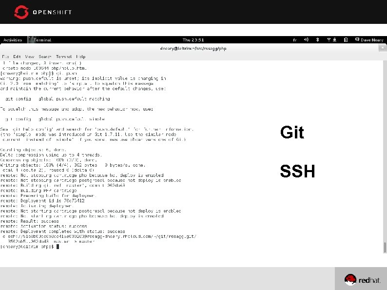 User interface Git SSH 