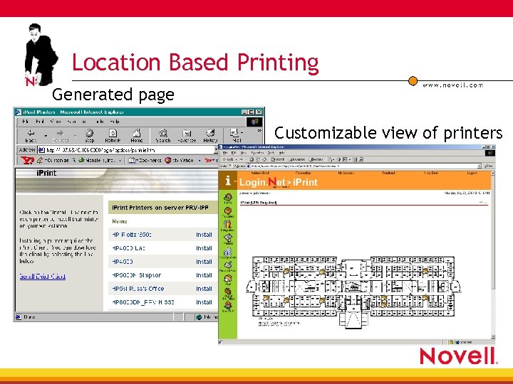 Location Based Printing Generated page Customizable view of printers 