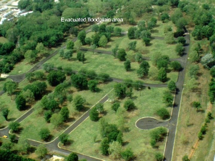 Evacuated floodplain area 