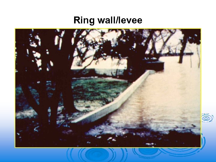 Ring wall/levee 