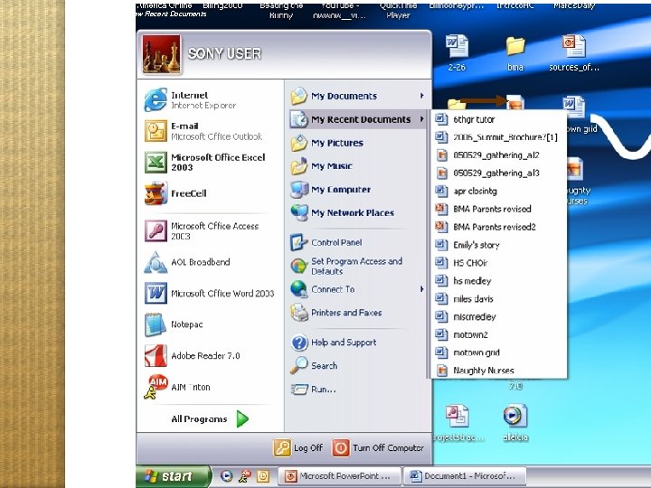 How to Review Recent Documents 