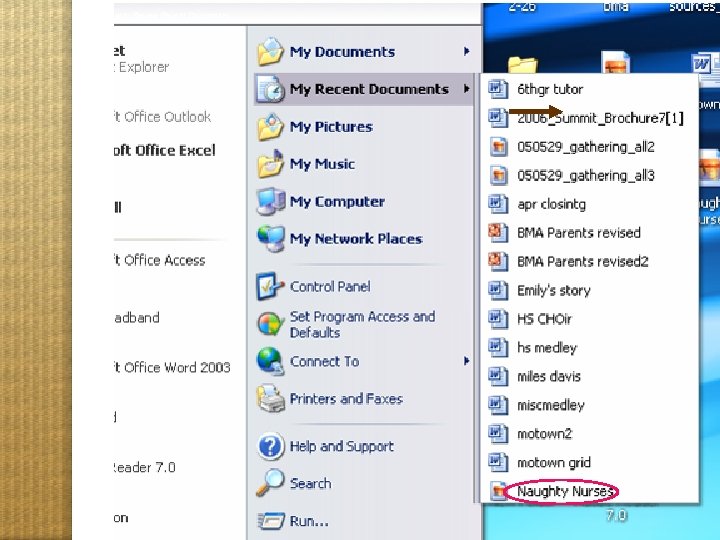 How to Review Recent Documents 