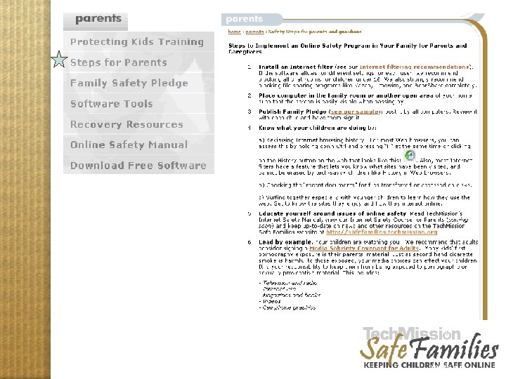 Website tour parents 2 