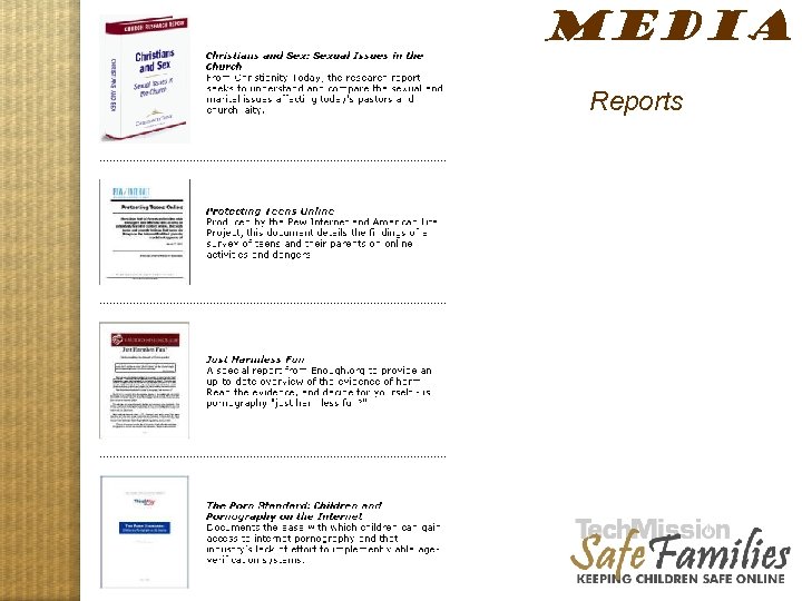 MEDIA Reports Website tour, media 1 